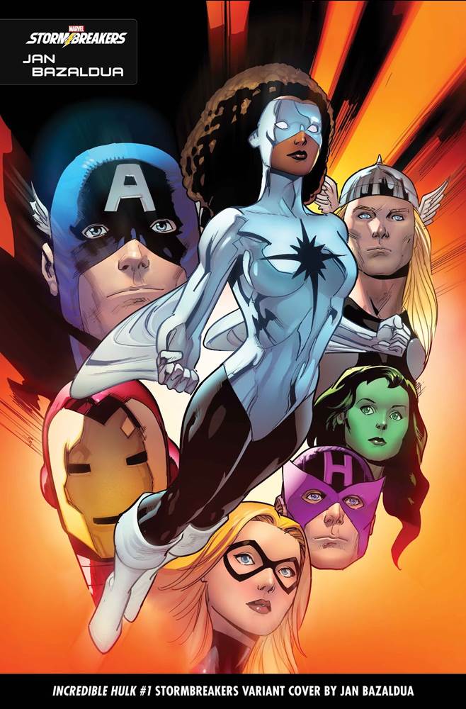 INCREDIBLE HULK #1 STORMBREAKERS VARIANT COVER BY JAN BAZALDUA