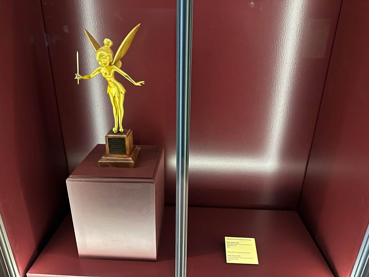 Tinker Bell Lamppost Adornment from Disneyland's 50th Anniversary.