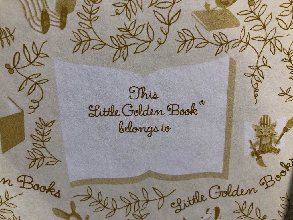 "This Little Golden Book Belongs to."  This brings back so many good memories.