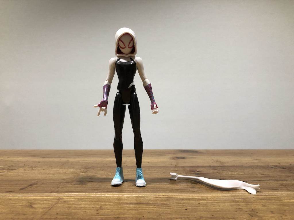 Spider-Gwen with her web accessory.
