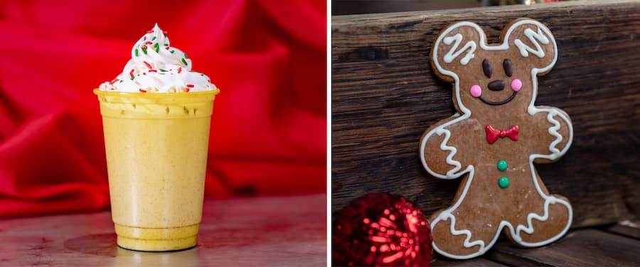 Egg Nog Slush and Mickey Gingerbread