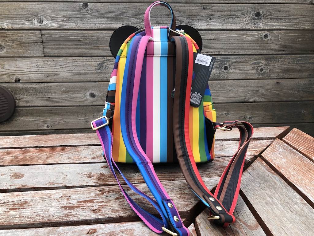 Back side of the bag. Notice the different colors on the straps.