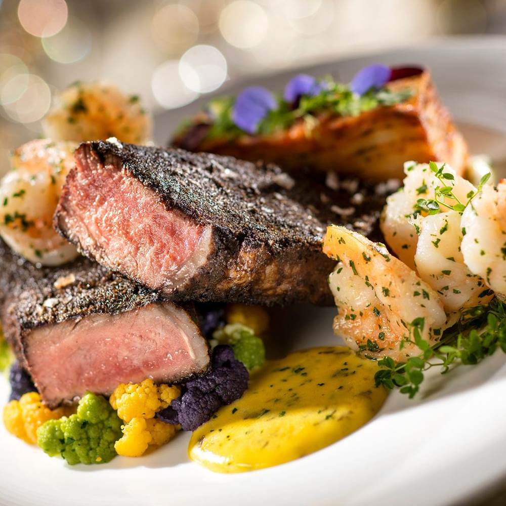 Char-crusted New York Strip