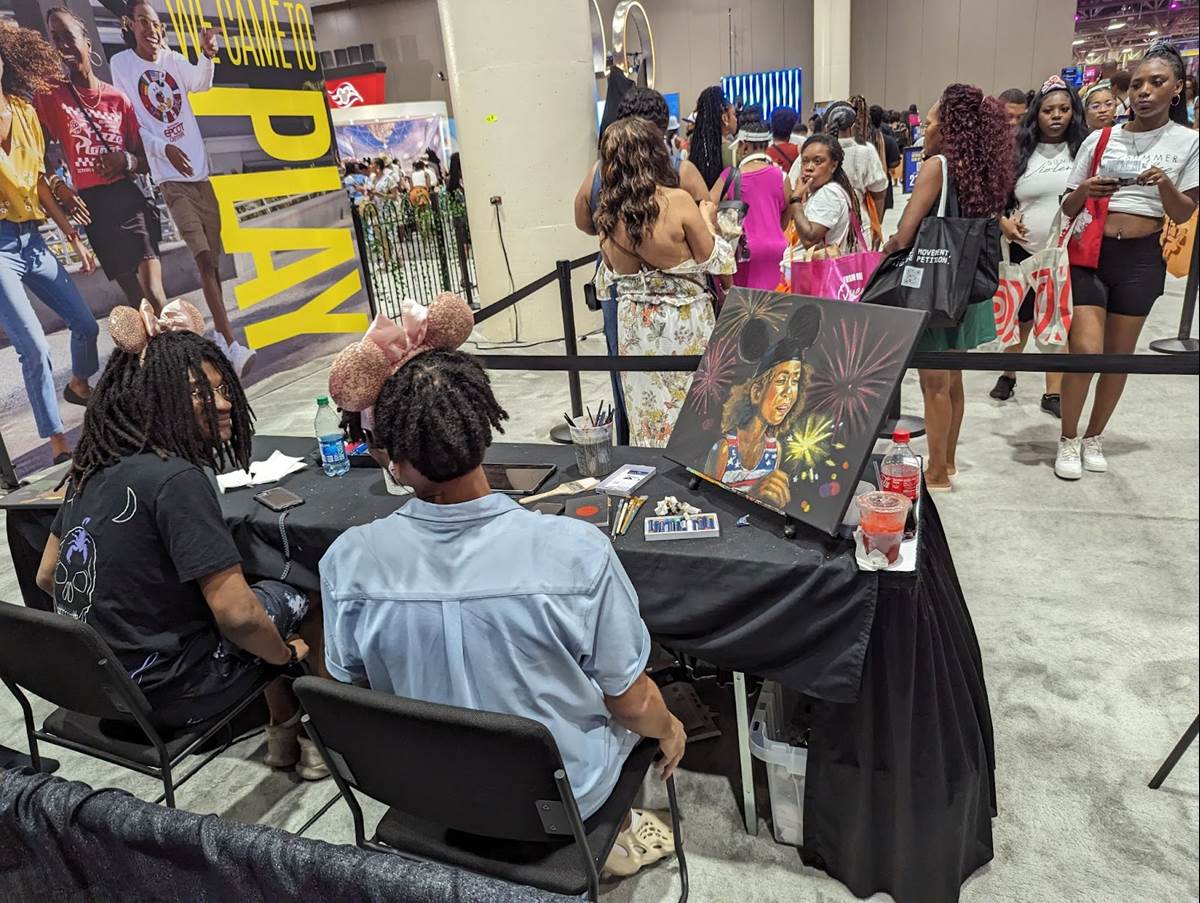 Disney's Booth on the Convention Floor was also called Came to Play