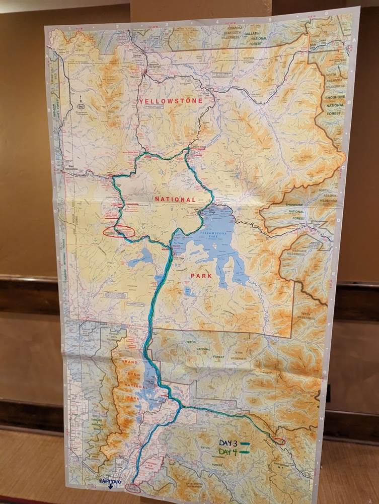 Our Route Over the Next Seven Days