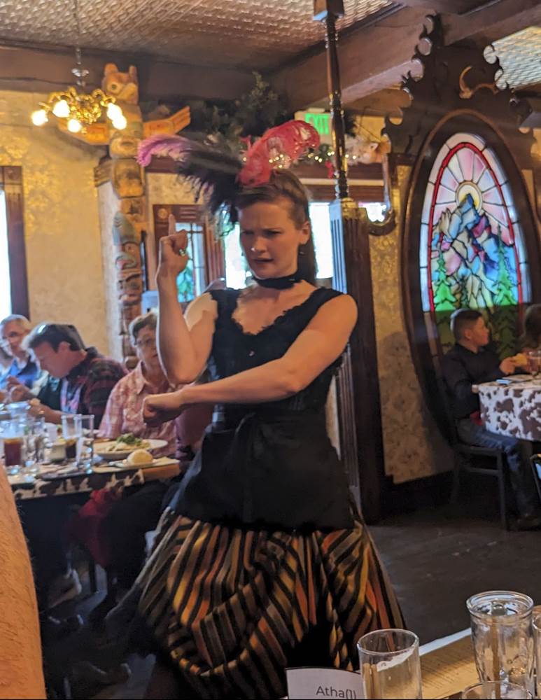 Dinner Entertainment. She Was Also Annie in the Show