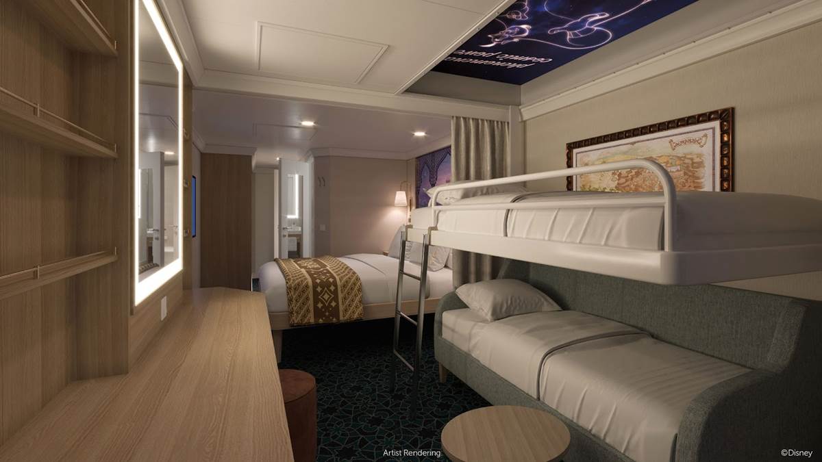 Verandah Stateroom on the Disney Treasure