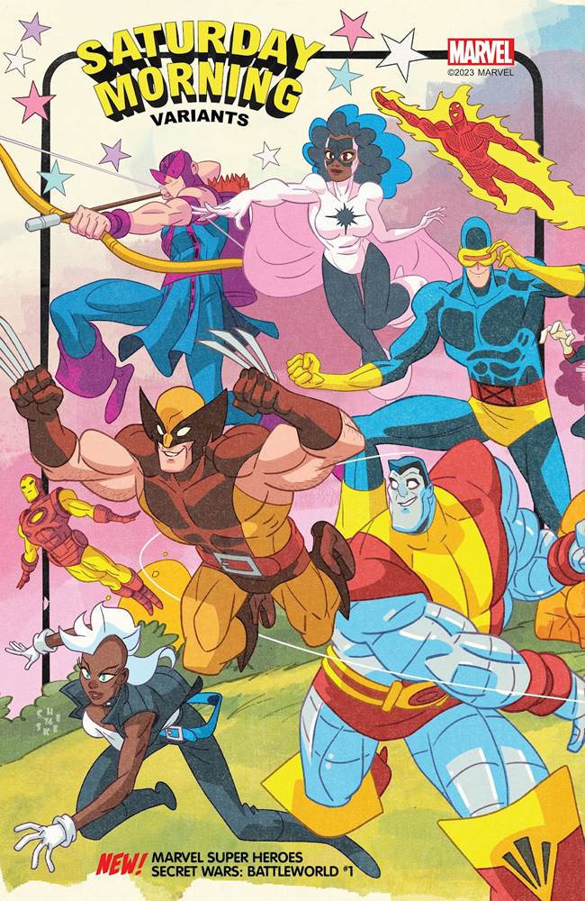 MARVEL SUPER HEROES SECRET WARS: BATTLEWORLD #1 Saturday Morning Variant Cover by Sean Galloway