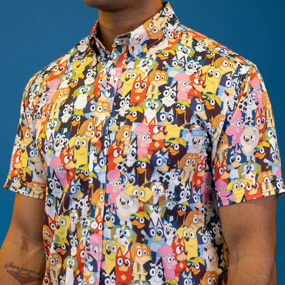 Primary Pals shirt features the whole cast of "Bluey."