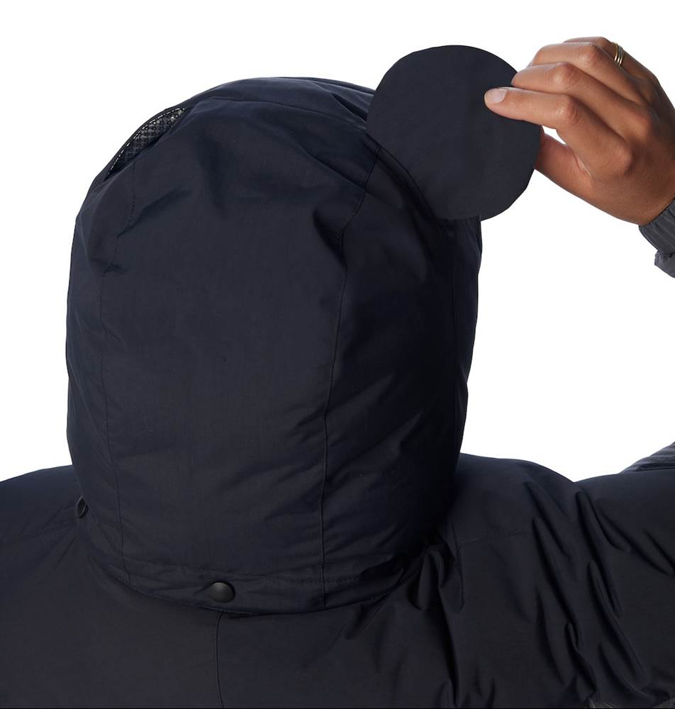 Stow-able Mickey Ears on the Snowqualmie jacket.