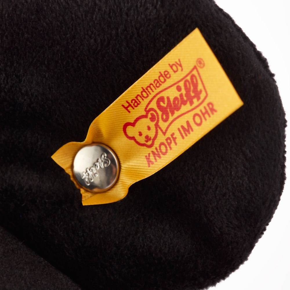 Mickey Mouse Plush by Steiff bears the signature "Button in Ear" tag.