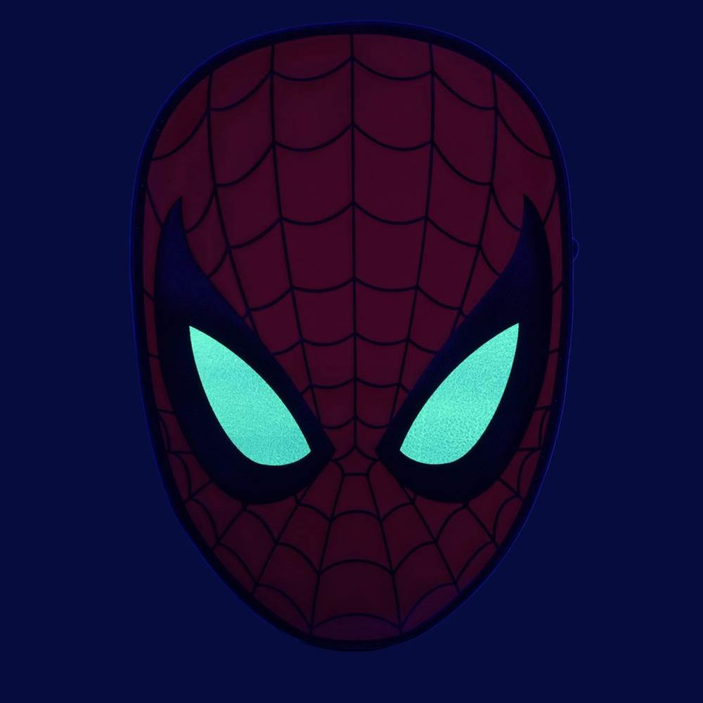 Glowing Spider-Man eyes!