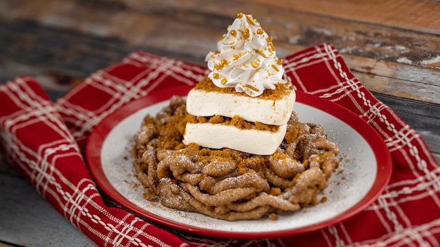 Holiday Cinnamon Celebration Funnel Cake from EPCOT