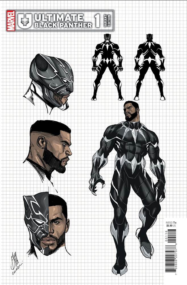 "Ultimate Black Panther #1" Design Variant Cover by STEFANO CASELLI
