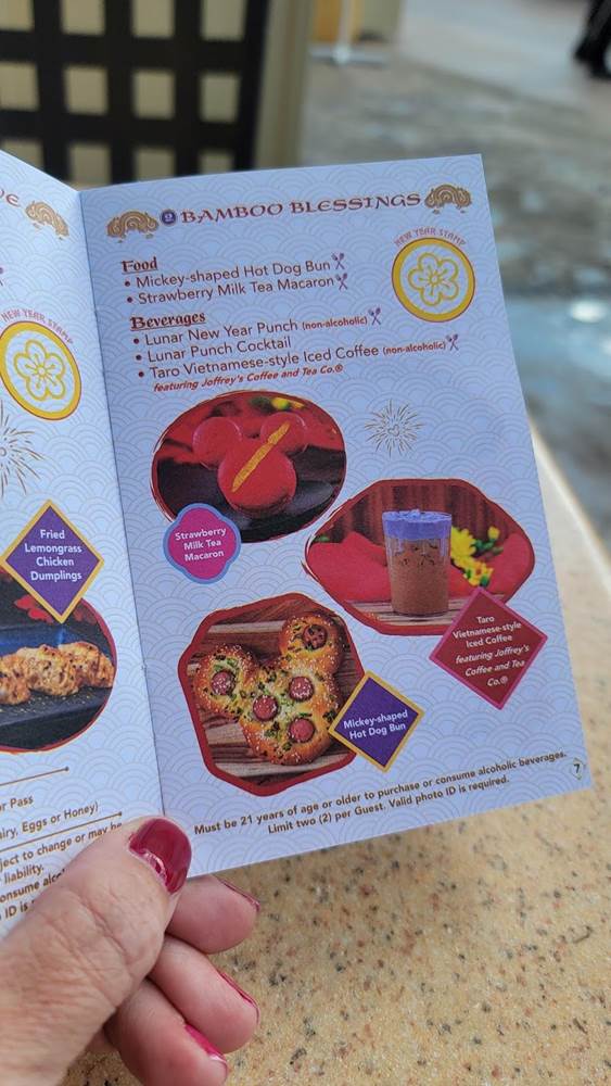 Handy booklet lists where you can find all the Festival’s food items and notes which are available for Sip & Savor