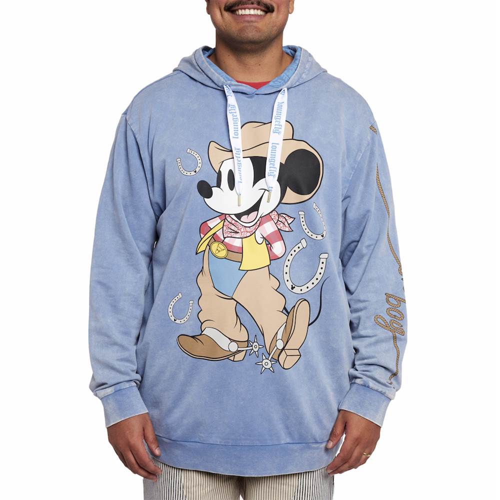 Cowboy Mickey on the Stitch Shoppe hoodie