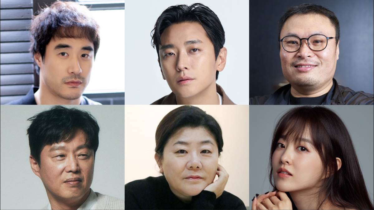 Clockwise from top left: Bae Seong-woo; Ju Ji-hoon; Kang Full; Park Bo-young; Lee Jung-eun; and Kim Hee-won