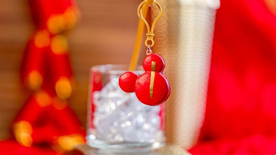 Mickey-shaped Macaron Straw Clip from Disneyland Resort for Lunar New Year 2024