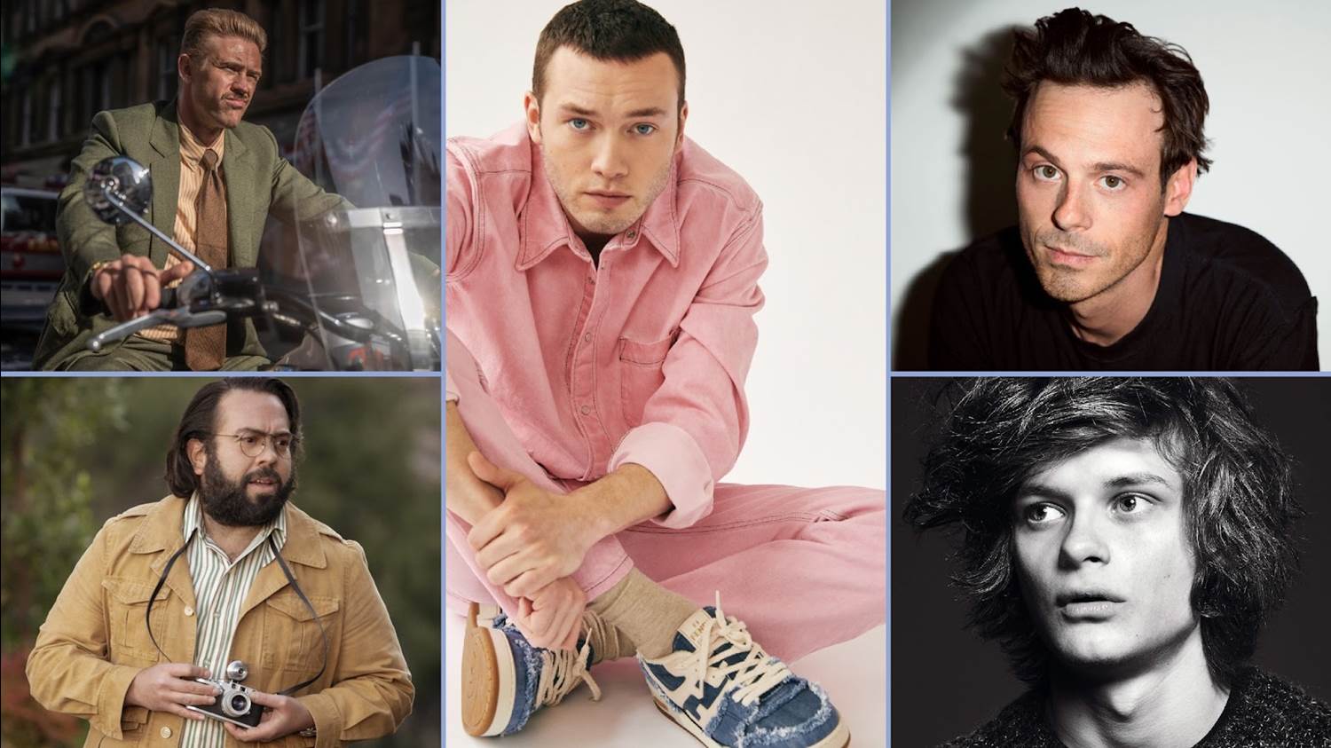 Clockwise L-R: Boyd Holbrook, Will Harrison, Scoot McNairy, Charlie Tahan, Dan Fogler