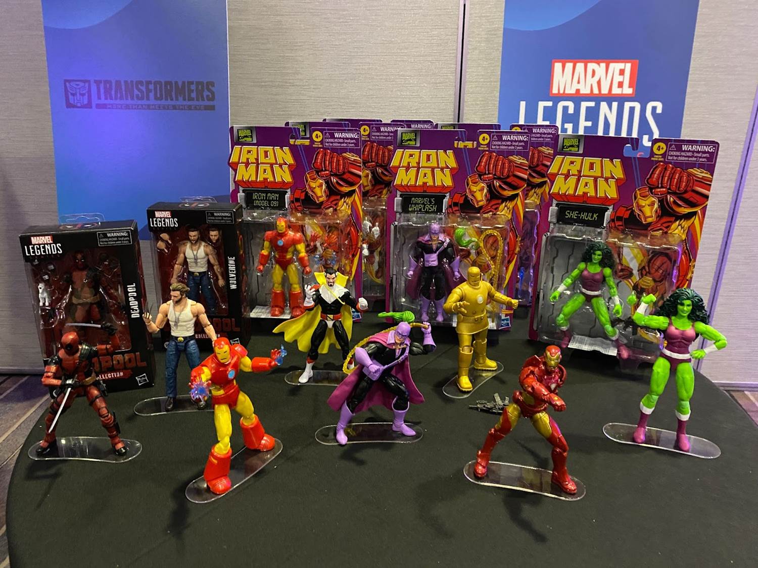 Full collection of Marvel Legends Iron Man wave.
