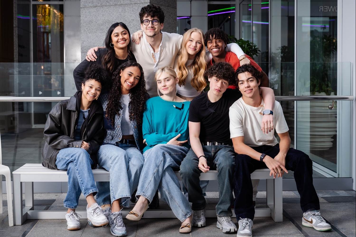 Top, From Left: Swayam Bhatia, Milo Manheim, Freya Skye, Mekonnen Knife / Bottom, From Left: Kylee Russell, Chandler Kinney, Meg Donnelly, Julian Lerner, Malachi Barton
