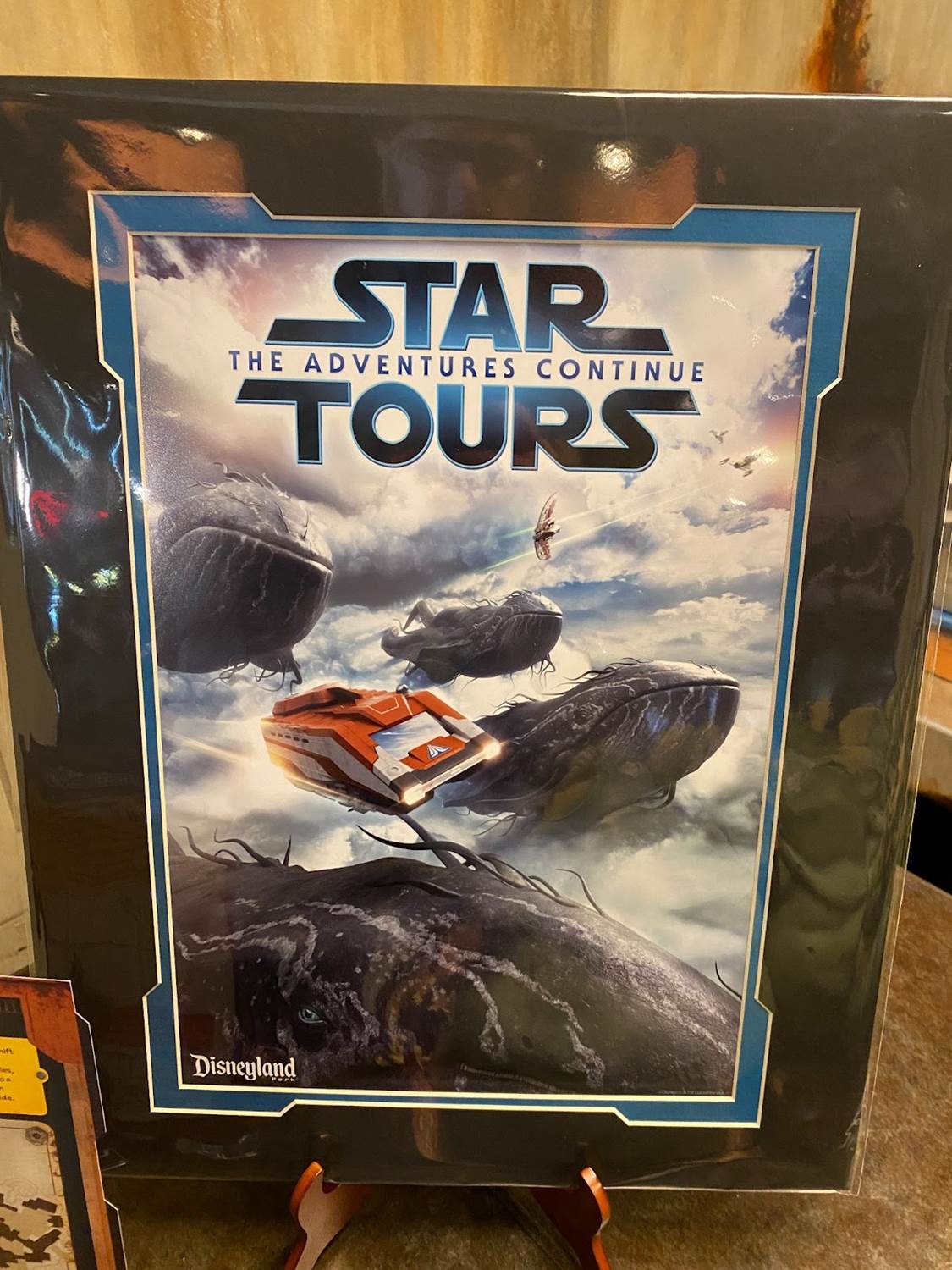 This matted mini-poster of the new Star Wars: The Adventures Continue art was gifted to media at the Season of the Force event.