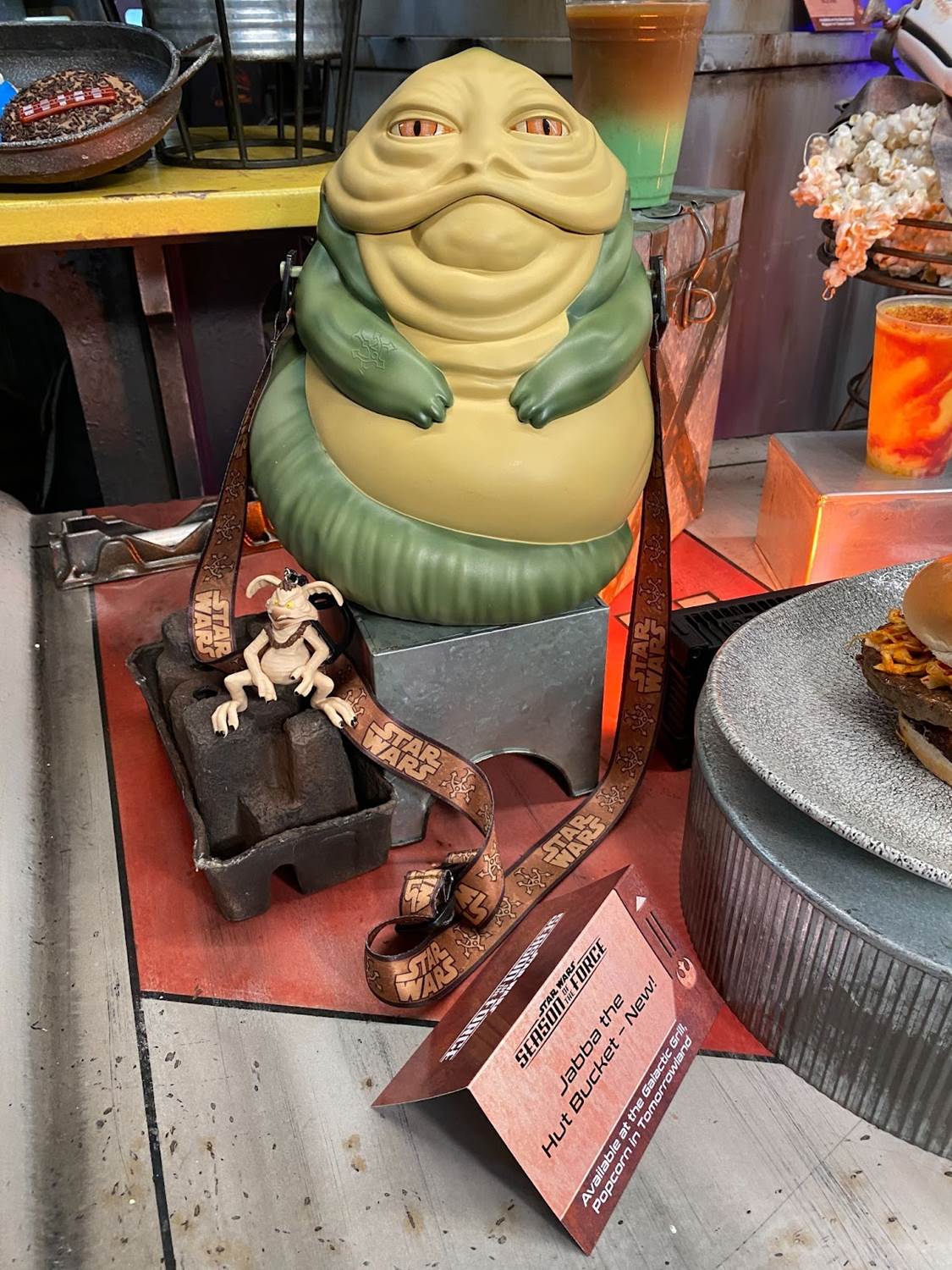 Jabba the Hutt popcorn bucket provided to media by Disney Parks.