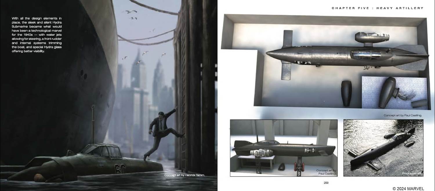 Marvel Studios' The Infinity Saga - Captain America: The First Avenger - The Art of the Movie | Concept art by Henrick Tamm & Paul Castling; Production Still