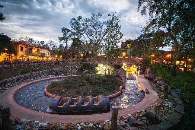 Ride vehicle testing for Tiana's Bayou Adventure