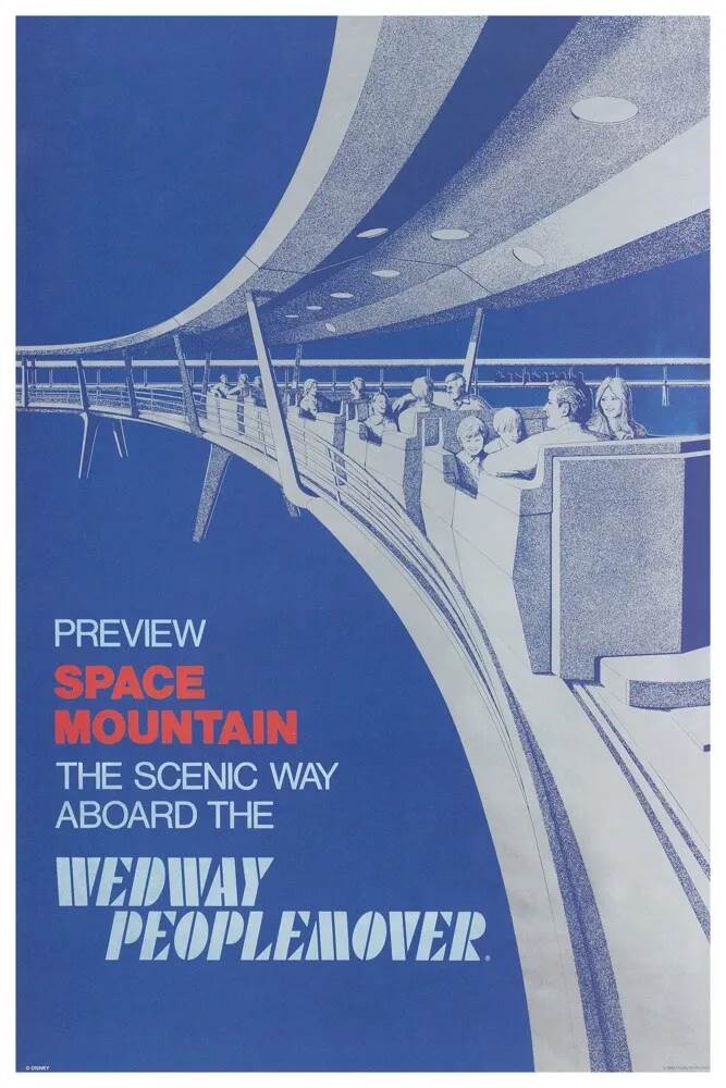 Original WEDWAY PeopleMover Poster