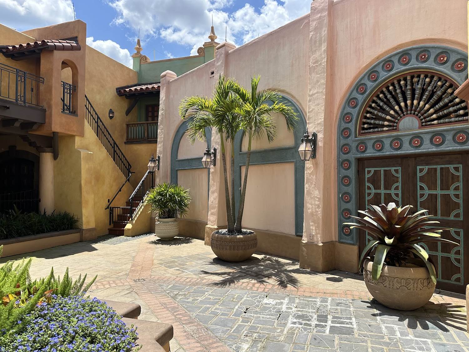 Outdoor Courtyard as previously seen prior to construction walls.