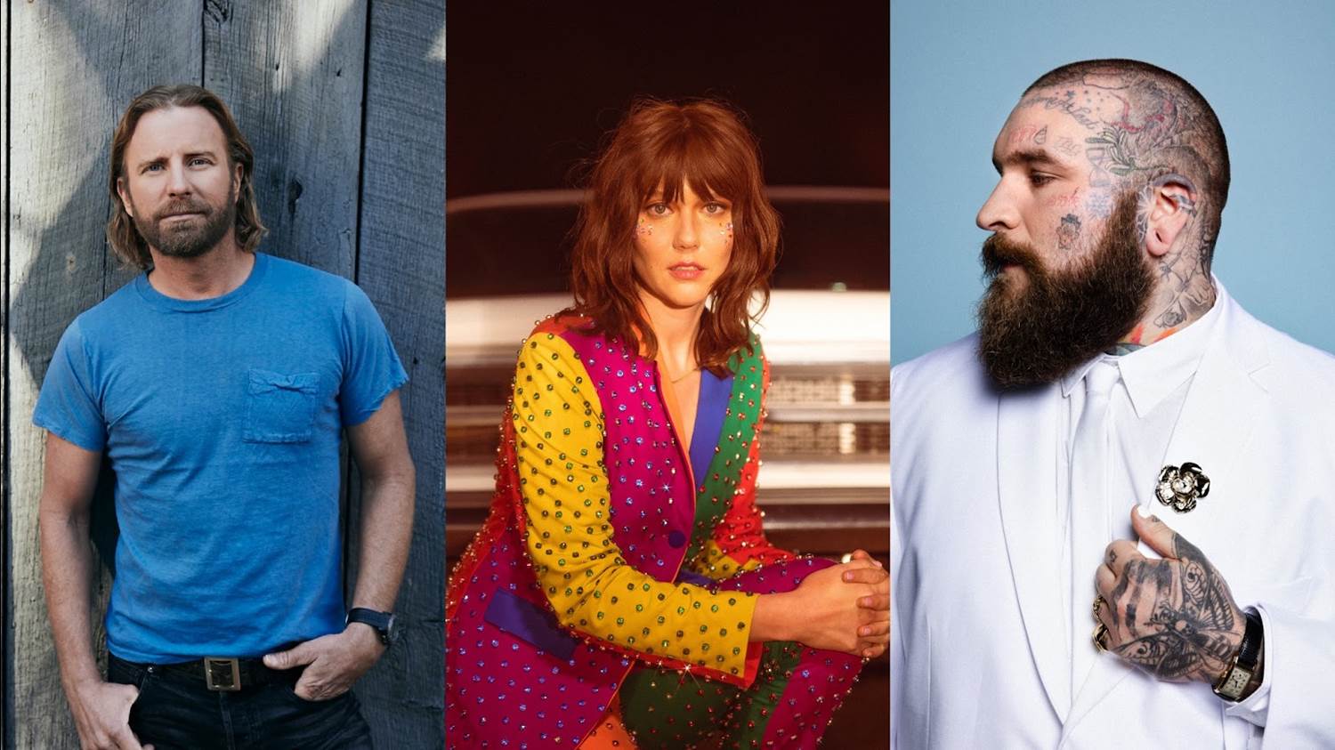 L-R: Dierks Bentley, Molly Tuttle, Teddy Swims