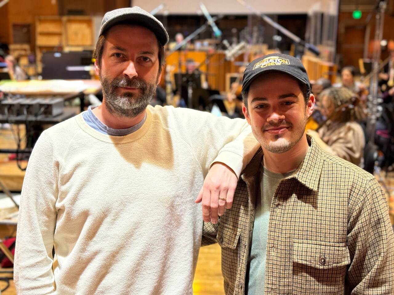 "Skeleton Crew" co-creator Jon Watts with Mick Giacchino, Image via StarWars.com