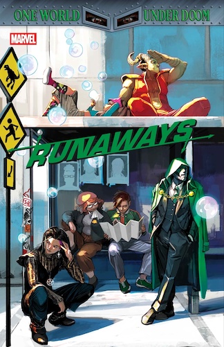Runaways #1 cover by Stephanie Hans