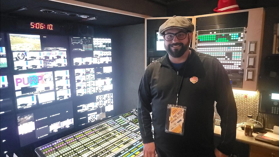 Josh who has mere seconds to hit the correct button among this vast panel when directed.