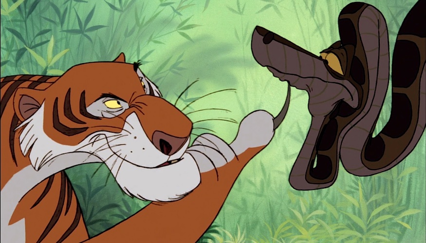 Shere Khan and Kaa in 'The Jungle Book'
