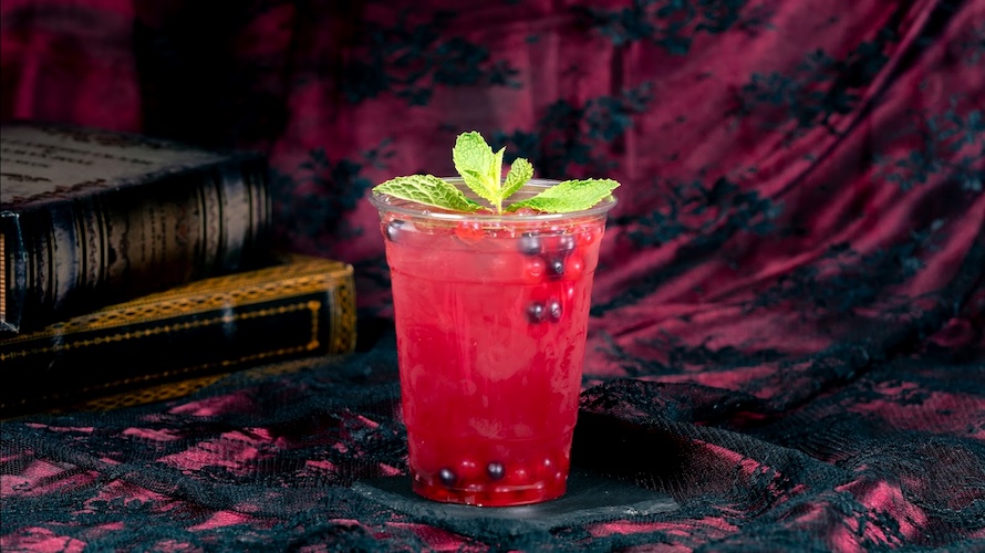 Cranberry-Pomegranate Mint Julep
