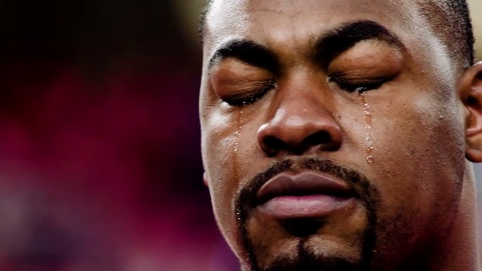 Chris Jones showing the emotion of the game